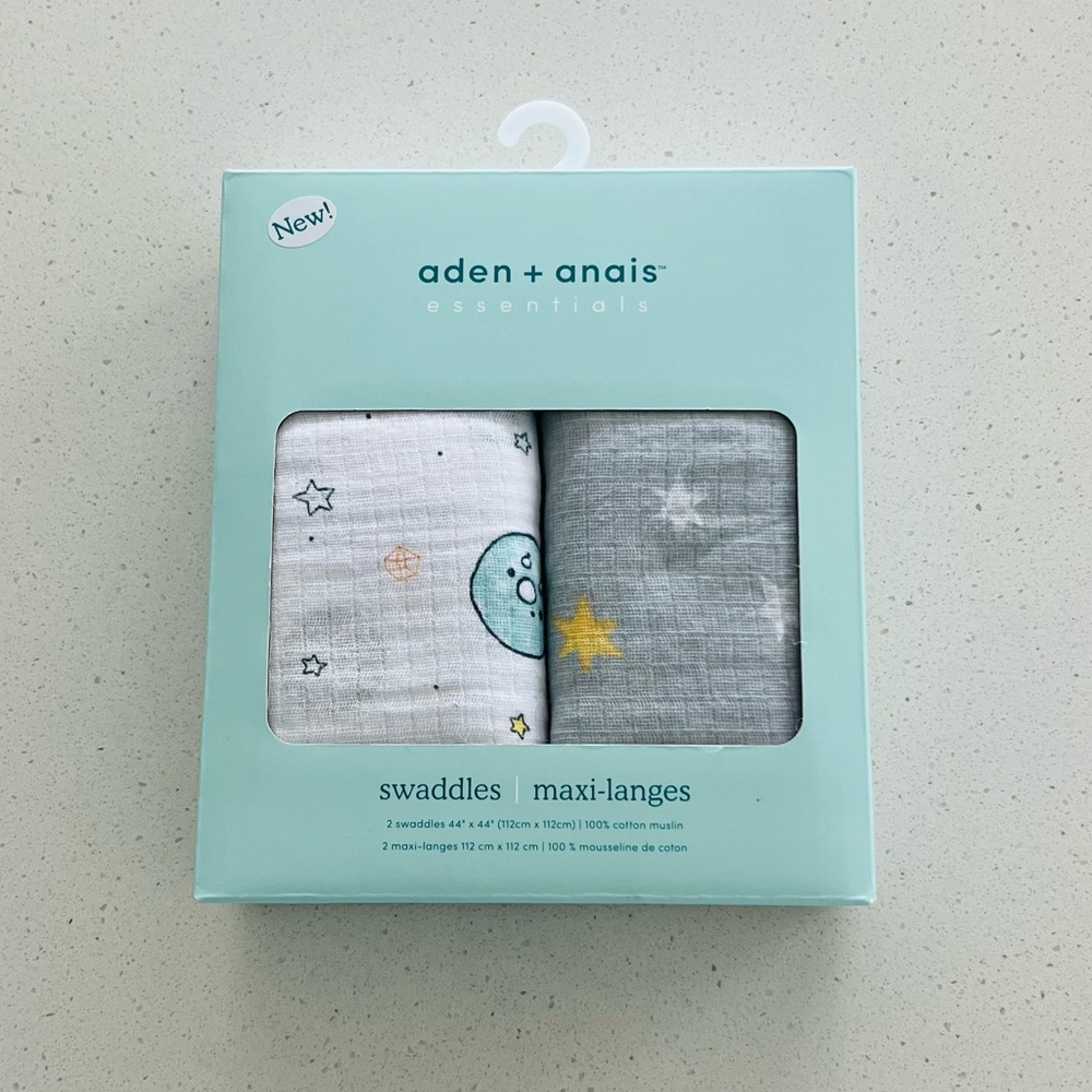 ✨SOLD on another platform 6.26.23 Aden + Anais Swaddles Space Cadet Print NWT - Picture 4 of 7